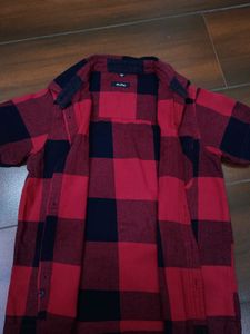 Classy Red black checks shirt