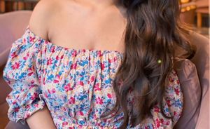 Floral Smocked Off-Shoulder Top