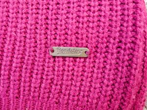 Chic Magenta Balloon Sleeve Sweater