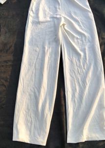 Elegant White Blazer Jumpsuit