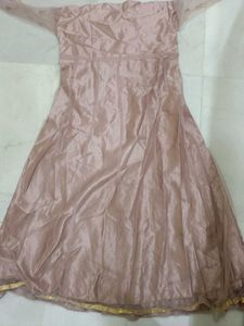 Net Un Stitched Gown