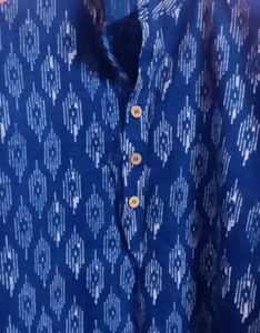 Men's Indigo Long Kurta