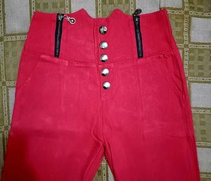 Vibrant Pink High-Waisted Pants
