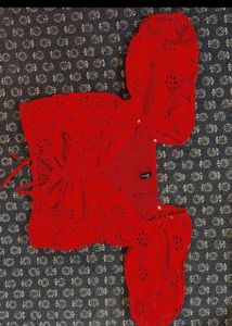 Chic Red Eyelet Crop Top