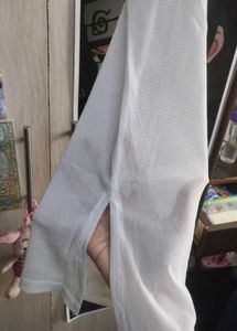 Sheer Cropped Long Sleeve Top
