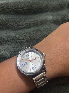 Fastrack Analog Watch - Silver Metal