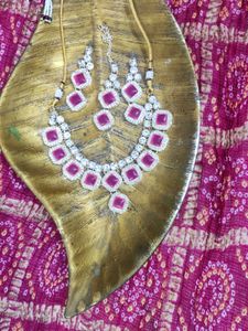 Pink Stone Jewelry Set, Brand  🆕✨Unused✨