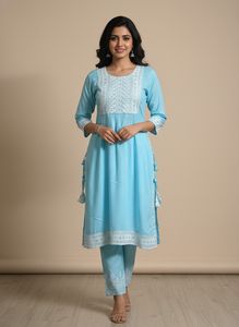 Elegant Blue Kurta Set