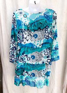 Bohemian Print Tunic Top