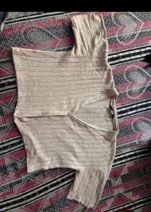 Ribbed Button Top