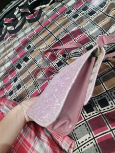 Sparkly Pink Crossbody Bag