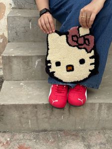 Cute Hello Kitty Hand Tufted Rug