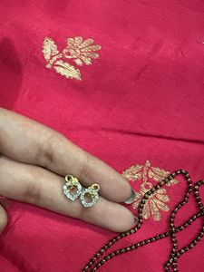 Elegant Heart Pendant Mangalsutra Set
