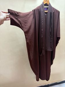 Brown Abaya with Scarf