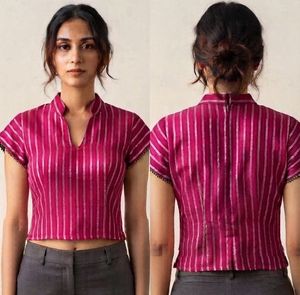 Ethnic Striped Crop Top