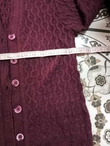 Cozy Knit Cardigan - Burgundy