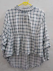 Checkered Hi-Lo Top