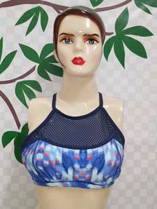 (100)Printed Sports Bra