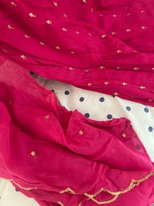 Vibrant Pink Kurta Set with Dupatta