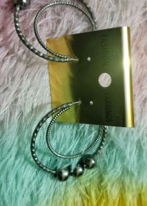 Brand new Chunky Hoop Earrings with Beads