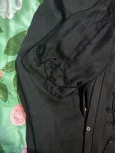 Elegant Black Embellished Kurta