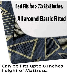 Cotton Bedsheet Elastic With Pillow Cover