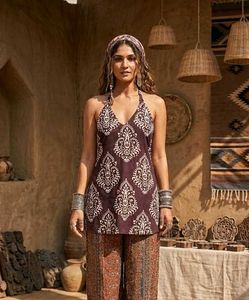 Halter Neck backless Short Kurti