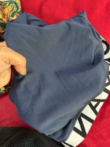 Stylish Navy Sporty Crop Top