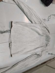 Pleated Long Sleeve Top