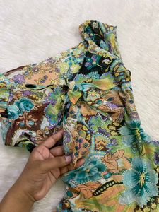 Boho Floral Print Top