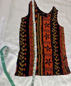 Boho Tribal Print Sleeveless Top
