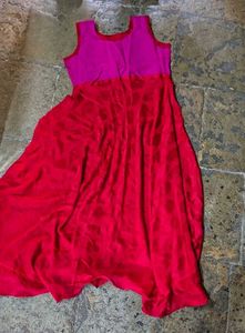 Elegant Red Flowy Maxi Dress