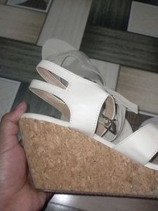 Beige Crisscross Sandals