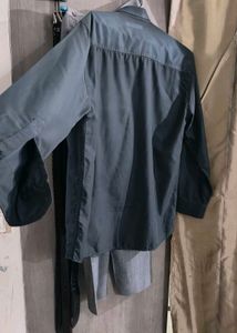 Charcoal Men's Button-Up Shirt