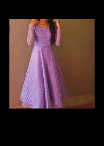 Beautiful Lavender Lace Gown