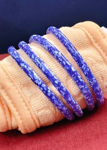 Set of 5 Blue Bangles