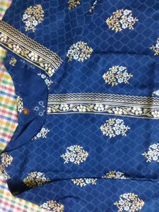 Blue Printed Kurta