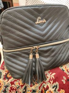 original Lavie Black Chevron Handbag