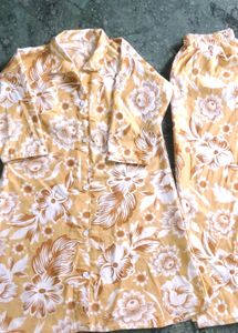 Floral kurta/cord set