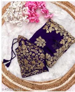 Zari Embroidered Saree. Fix Price