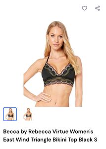 Stylish Black Bikini Set with Crochet Detail