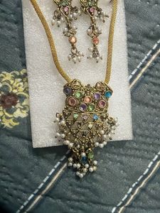 Ethnic Necklace and Earring Set
