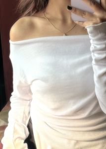 White Off-Shoulder Top