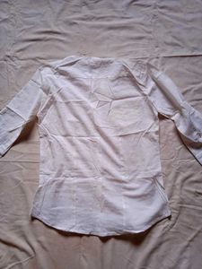 Classic White Button-Up Shirt