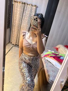 Sparkling Sequined Palazzo Pants🧚🏻‍♀️🦋