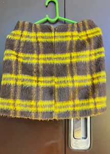 Cozy Plaid Mini Skirt