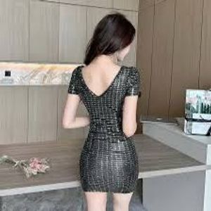 Sparkling Black Party Dress