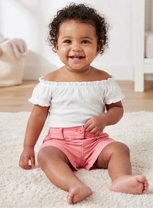 Coral Pink Cargo Shorts