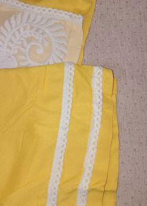 Elegant Yellow Chikankari Kurta Set