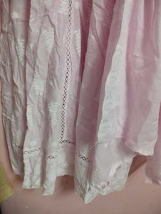 Elegant Pink Chikankari Kurta Set(new)
